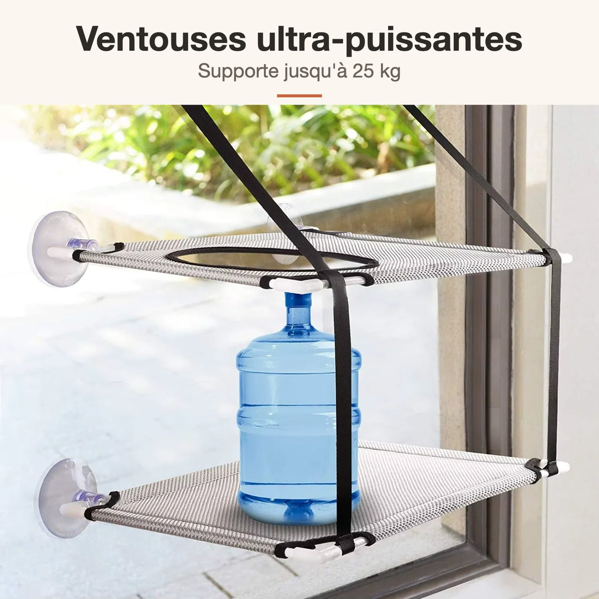 Perchoir Soleil – ventouses jusqu'à 25 kg